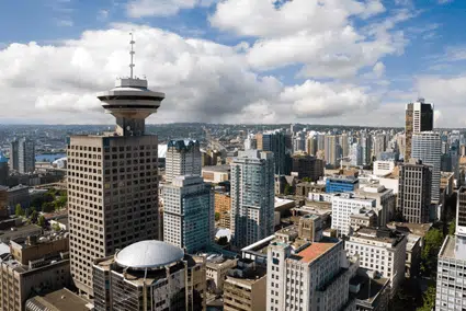 Vancouver BC skyline daytime