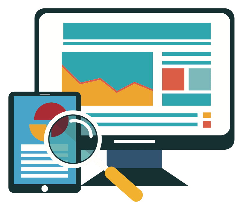 Illustration a Computer and Tablet - SEO Audit